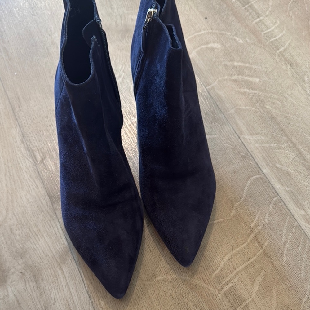 Elegant Navy Women's Ankle Boots - Picture 8 of 8